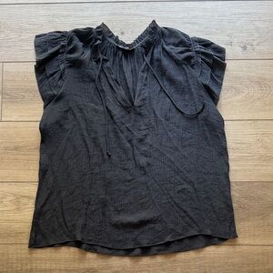 Chic Dark Gray Women's Blouse